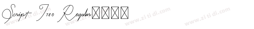 Script I780 Regular字体转换